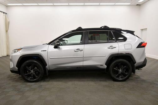 Silver Sky Metallic/Midnight Black Metallic 2021 Toyota RAV4 Hybrid SE