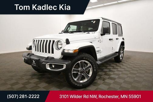 Bright White 2021 Jeep Wrangler Unlimited Sahara SUV