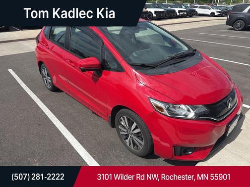 Red 2017 Honda Fit EX