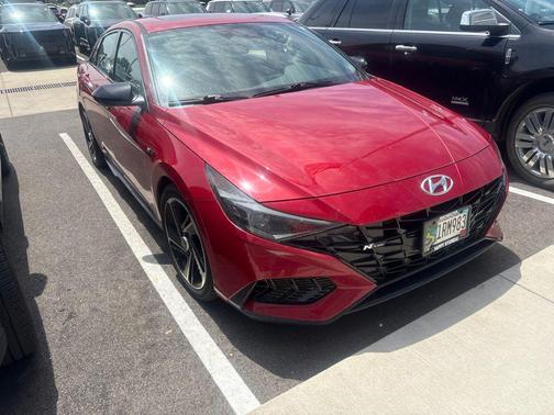 Scarlet Red Pearl 2022 Hyundai ELANTRA N Line