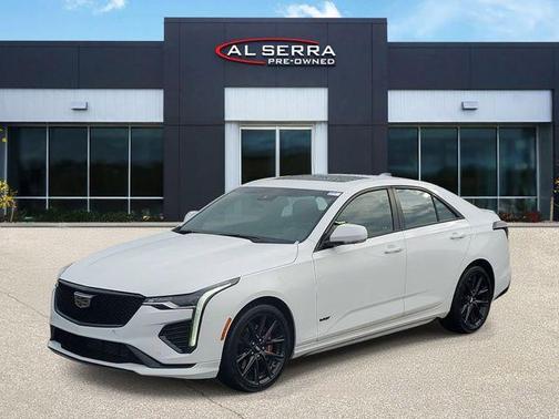 Summit White 2023 Cadillac CT4-V V-Series