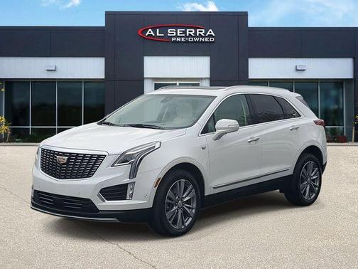 Crystal White Tri-Coat 2024 Cadillac XT5 Premium Luxury