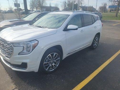White Frost Tri-Coat 2024 GMC Terrain Denali