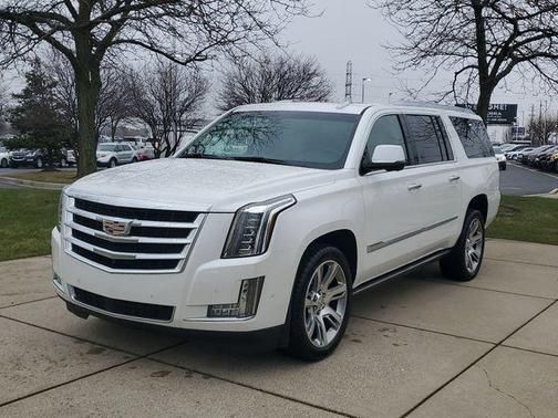 Crystal White Tri-Coat 2019 Cadillac Escalade ESV Premium Luxury