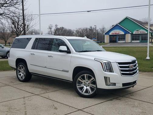 Crystal White Tri-Coat 2019 Cadillac Escalade ESV Premium Luxury