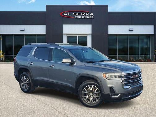 Satin Steel Metallic 2021 GMC Acadia SLE