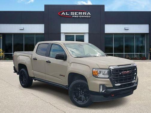 Desert Sand Metallic 2021 GMC Canyon AT4 w/Leather