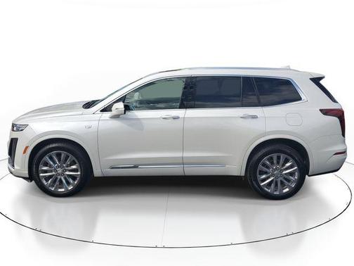 Crystal White Tri-Coat 2025 Cadillac XT6 Premium Luxury AWD