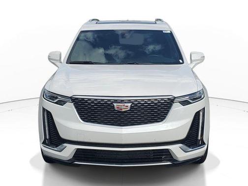 Crystal White Tri-Coat 2025 Cadillac XT6 Premium Luxury AWD