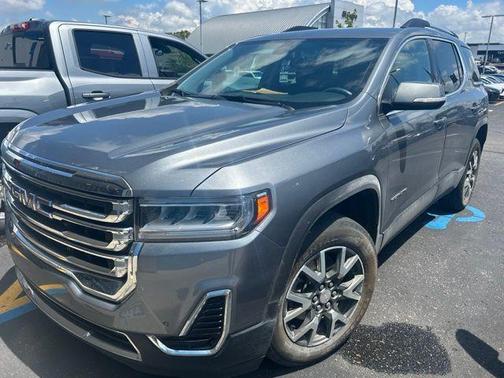 Satin Steel Metallic 2021 GMC Acadia SLE
