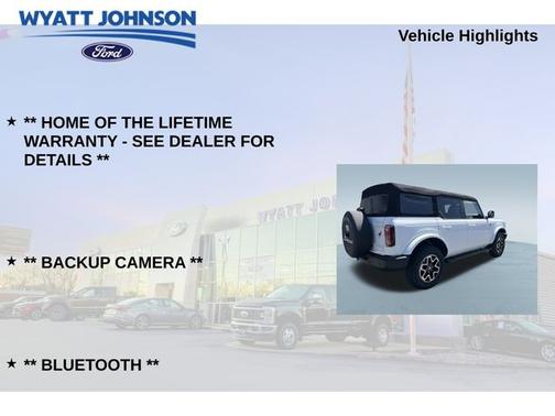OXFORD WHITE 2023 Ford Bronco OUTER BANKS