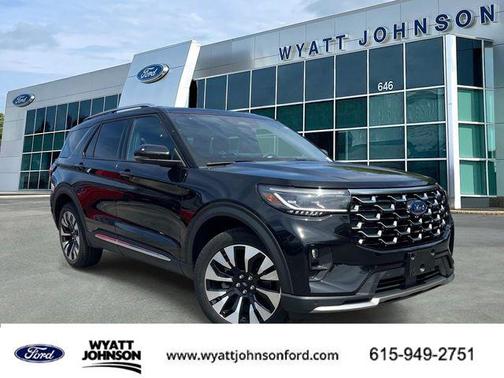 Black Metallic 2025 Ford Explorer Platinum