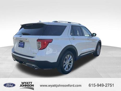 Star White Metallic Tri-Coat 2023 Ford Explorer Limited