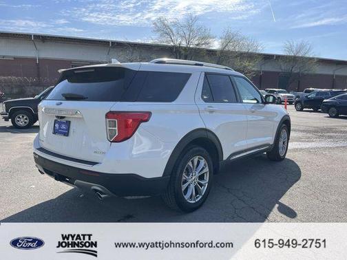 Star White Metallic Tri-Coat 2023 Ford Explorer Limited