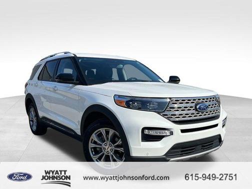 Star White Metallic Tri-Coat 2023 Ford Explorer Limited