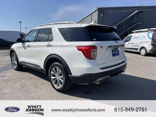 Star White Metallic Tri-Coat 2023 Ford Explorer Limited