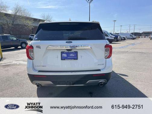 Star White Metallic Tri-Coat 2023 Ford Explorer Limited