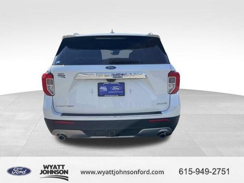 Star White Metallic Tri-Coat 2023 Ford Explorer Limited