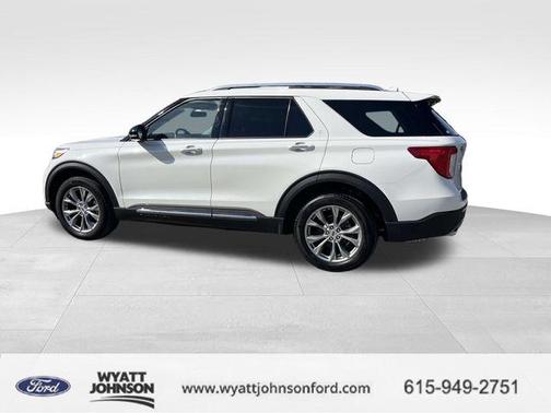 Star White Metallic Tri-Coat 2023 Ford Explorer Limited
