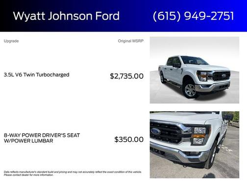 OXFORD WHITE 2023 Ford F-150 XLT