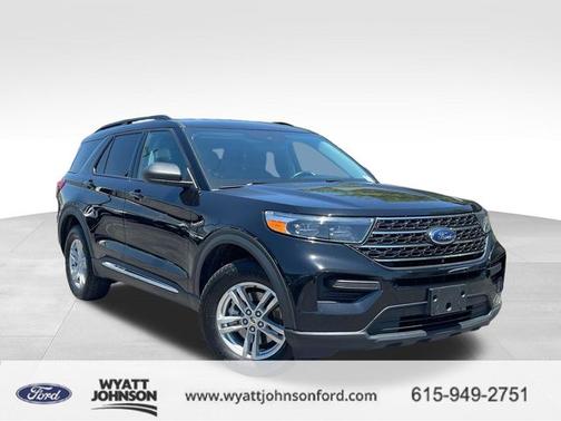 AGATE BLACK METALLIC 2022 Ford Explorer XLT