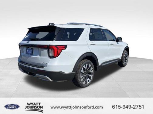 Space White Metallic 2026 Ford Explorer Platinum