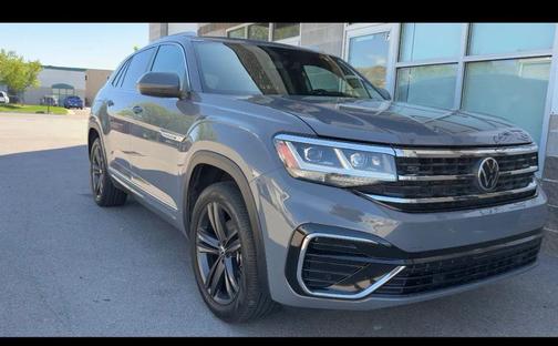 Blue/Gray 2022 Volkswagen Atlas Cross Sport 2.0T SEL