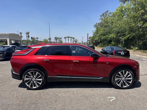 Radiant Red Tintcoat 2025 Cadillac LYRIQ Luxury