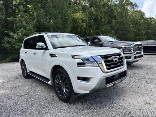 Aspen White Tricoat 2024 Nissan Armada Platinum 2WD