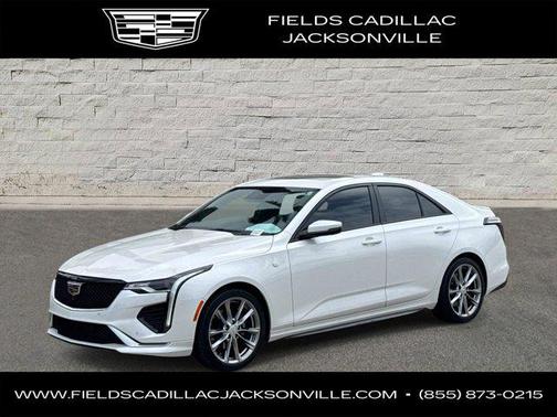 Crystal White Tricoat 2024 Cadillac CT4 Sport