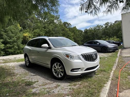 White Frost Tricoat 2017 Buick Enclave Premium
