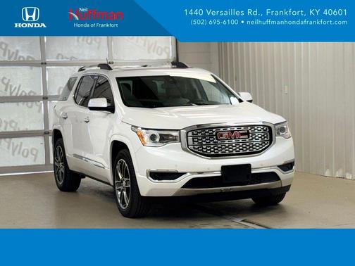 White Frost Tricoat 2019 GMC Acadia Denali