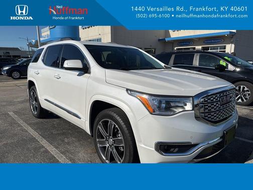 White Frost Tricoat 2019 GMC Acadia Denali