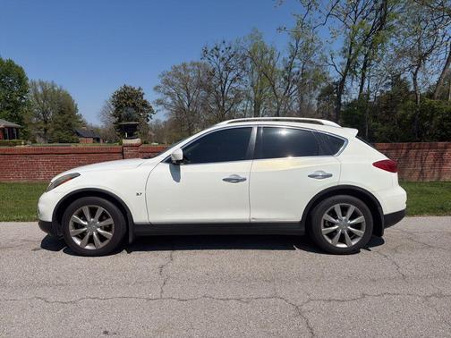 Moonlight White 2015 INFINITI QX50 Journey