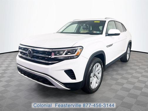 Pure White 2023 Volkswagen Atlas Cross Sport 3.6L V6 SE w/Technology