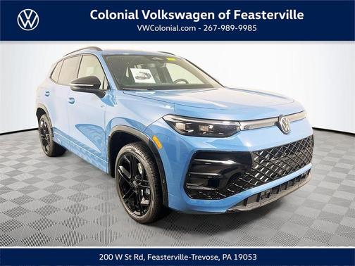 Monterey Blue Pearl 2026 Volkswagen Tiguan 2.0T SE R-Line Black SUV
