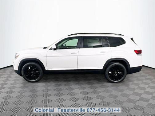 Opal White Pearl 2026 Volkswagen Atlas 2.0T SE W/TECHNOLOGY