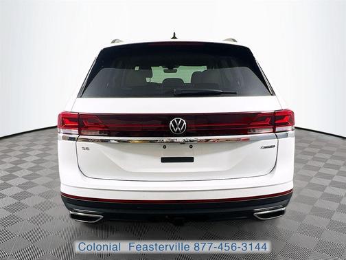 Opal White Pearl 2026 Volkswagen Atlas 2.0T SE W/TECHNOLOGY