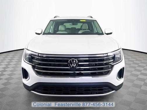Opal White Pearl 2026 Volkswagen Atlas 2.0T SE W/TECHNOLOGY
