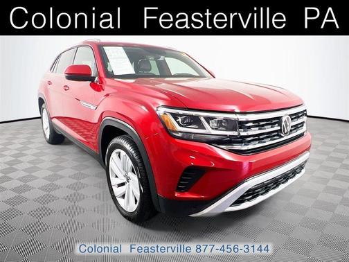 Aurora Red Metallic 2023 Volkswagen Atlas Cross Sport 3.6L V6 SE w/Technology