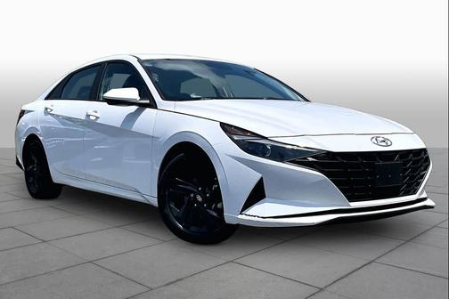 Ceramic White 2022 Hyundai ELANTRA HEV Blue