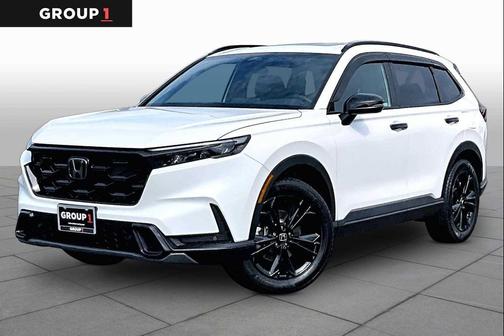 Platinum White Pearl 2026 Honda CR-V Hybrid Sport Touring AWD