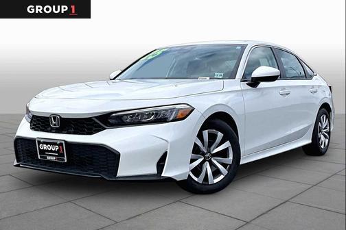 Platinum White Pearl 2025 Honda Civic LX