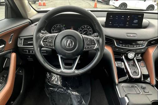 Platinum White Pearl 2021 Acura TLX Technology