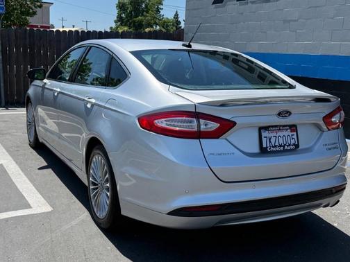 Ingot Silver Metallic 2014 Ford Fusion Hybrid Titanium