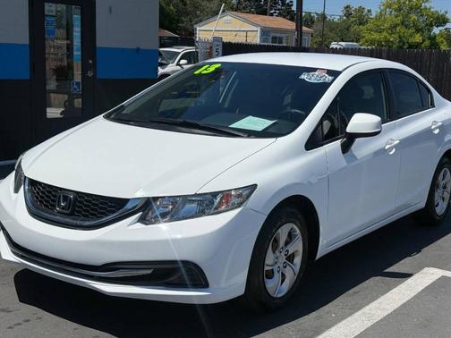 Taffeta White 2013 Honda Civic LX