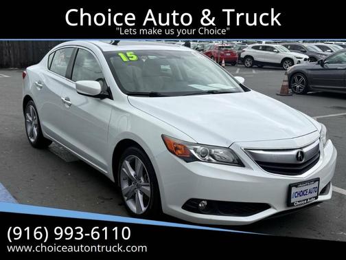 White 2015 Acura ILX 2.0L w/Premium Package