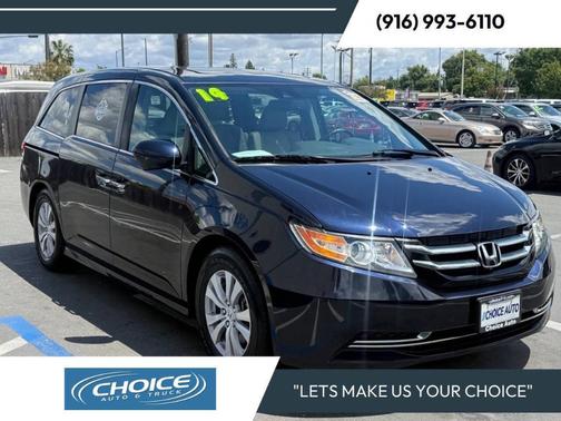 Blue 2014 Honda Odyssey EX-L