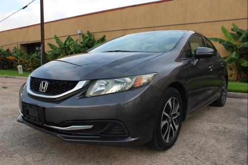 Beige 2015 Honda Civic EX