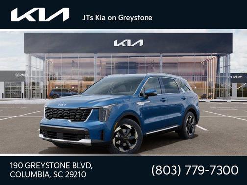 Mineral Blue 2026 Kia Sorento Hybrid EX